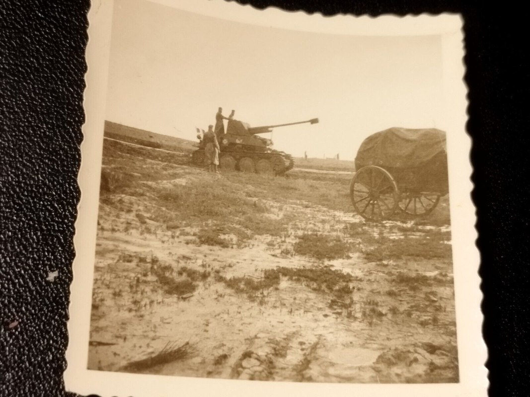 2.WK Foto Panzer Marder III.im Jagdmodus Panzerjäger Einheit Russland 1943 ,7,62 (1)