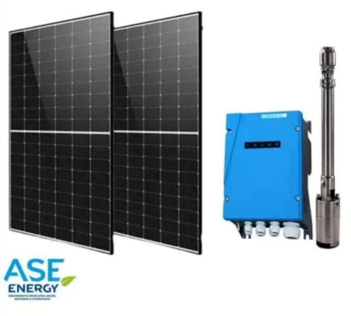 panneaux solaires avec pompe immergée et batterie