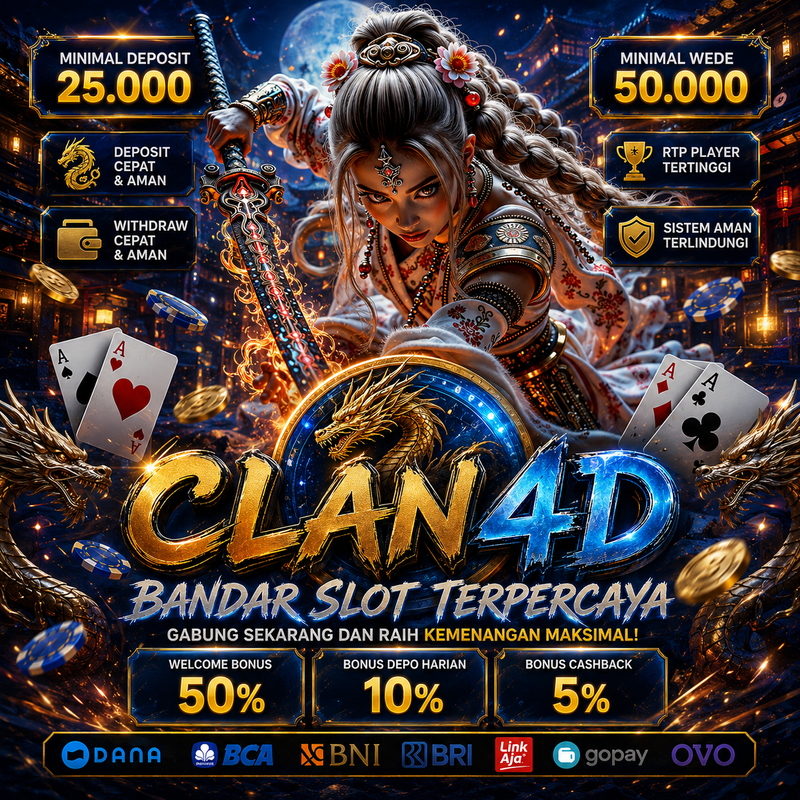 CLAN4D | Gabung Sekarang Di Bandar Slot Gacor 4d Terpercaya