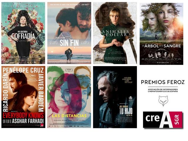 CREA SGR HA TRABAJADO EN 7 DE LAS PELÍCULAS NOMINADAS EN LOS PREMIOS FEROZ 2019