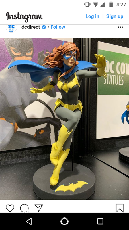 batgirl and nightwing statue