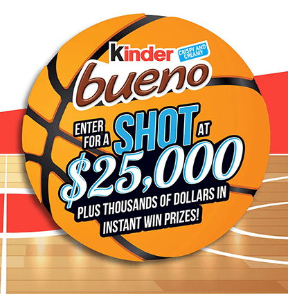 Win Big with Kinder Bueno Game Time Gets Bueno Sweepstakes: ,000 Grand Prize & Daily Instant Wins Win Big with Kinder Bueno Game Time Gets Bueno Sweepstakes: ,000 Grand Prize & Daily Instant Wins