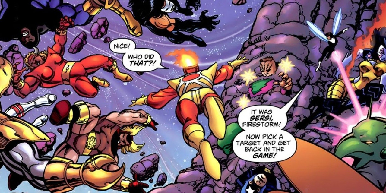 avengers-jla-sersi-takes-down-molecule-man