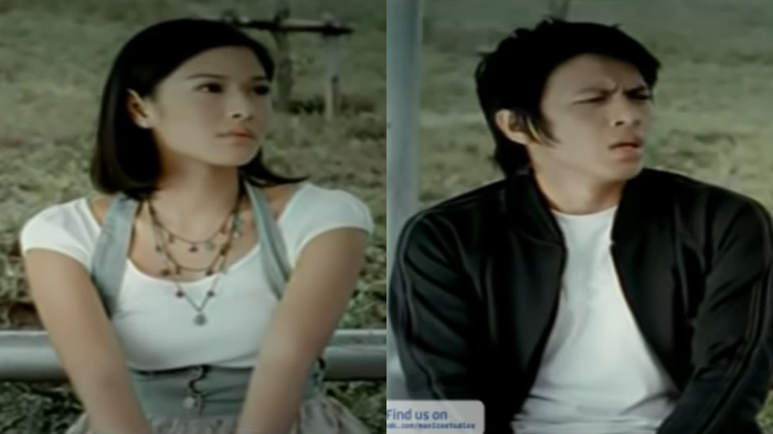 Dian Sastrowardoyo dan Ariel dalam video musik orisinal