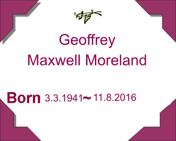 Geoff Moreland notice
