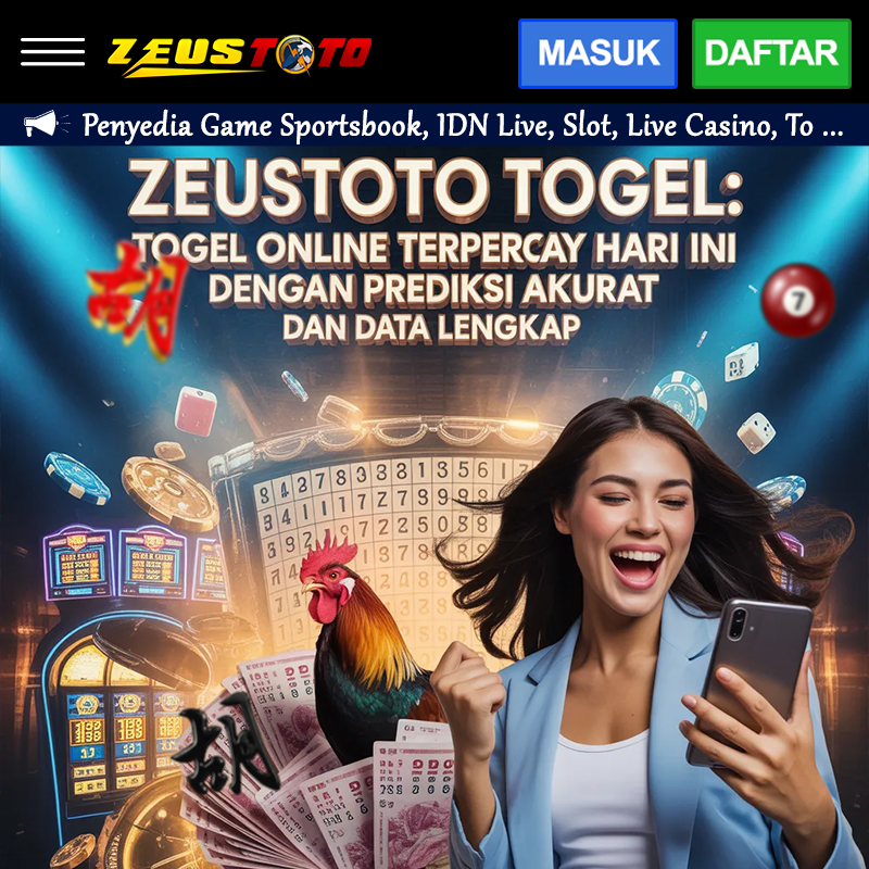 ZEUSTOTO TOGEL: Togel Online Terpercaya Hari Ini dengan Prediksi Akurat dan Data Lengkap image 1