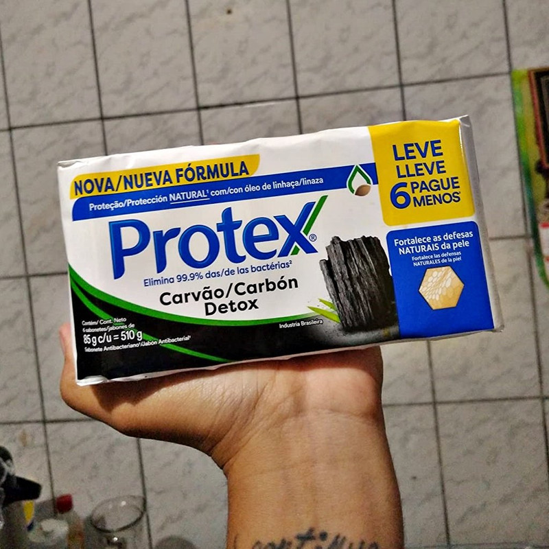 Sabonete em Barra Protex Carvão Detox 6 unid Promo Leve Mais Pague Menos