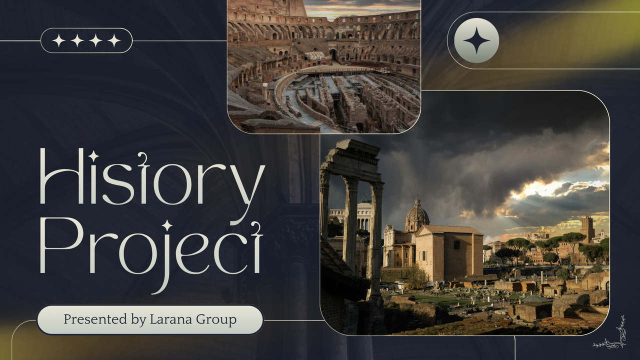 Gray and Brown Modern History Project Presentation