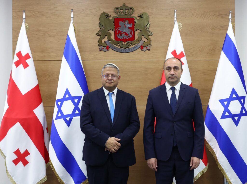 გეკა გელაძემ ისრაელის სახელმწიფოს უსაფრთხოების მინისტრს, იტამარ ბენ გვირს უმასპინძლა
