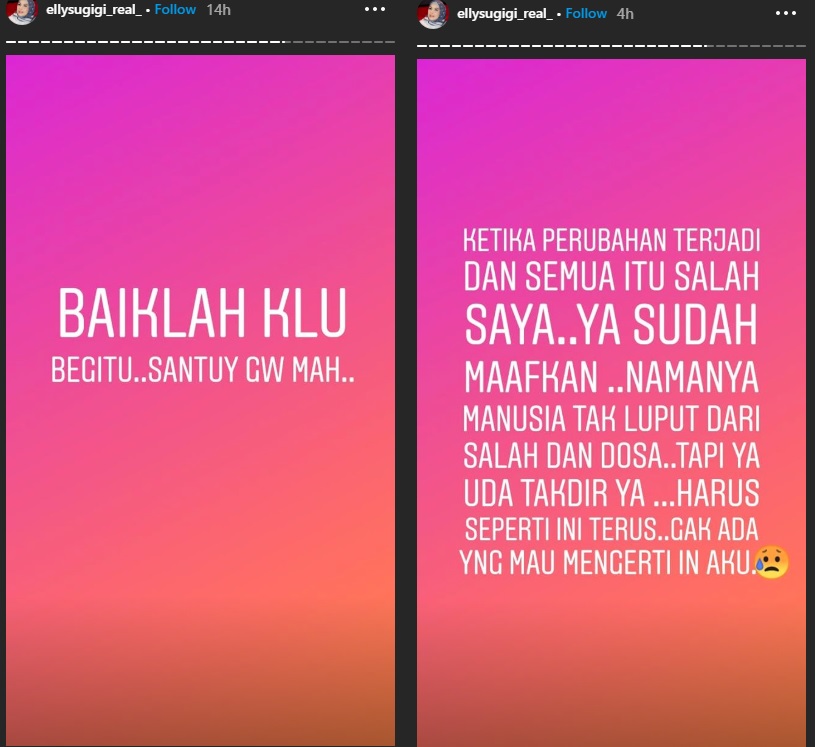 Curahan hati Elly Sugigi