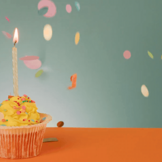 Orange and Yellow Animated Confetti Birthday Greeting Instagram Post (560 x 20260501 002239 0000
