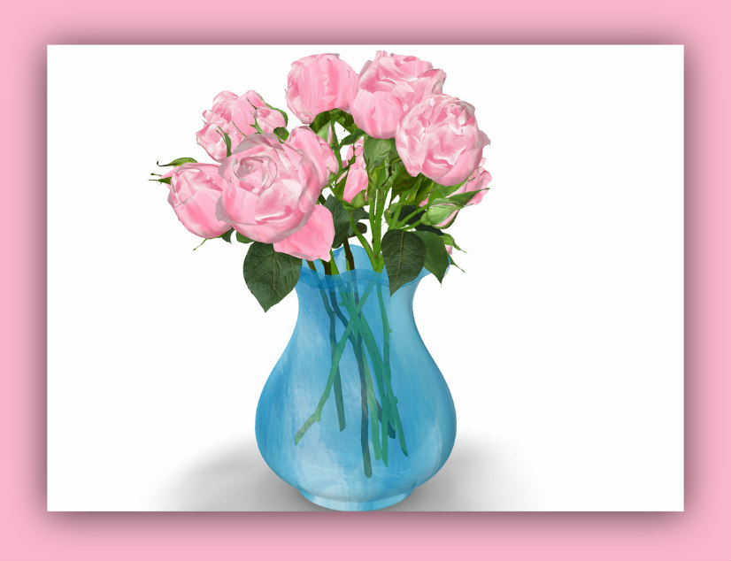 I-LOVE-YOU-ROSES-PINK-Blue-Vase