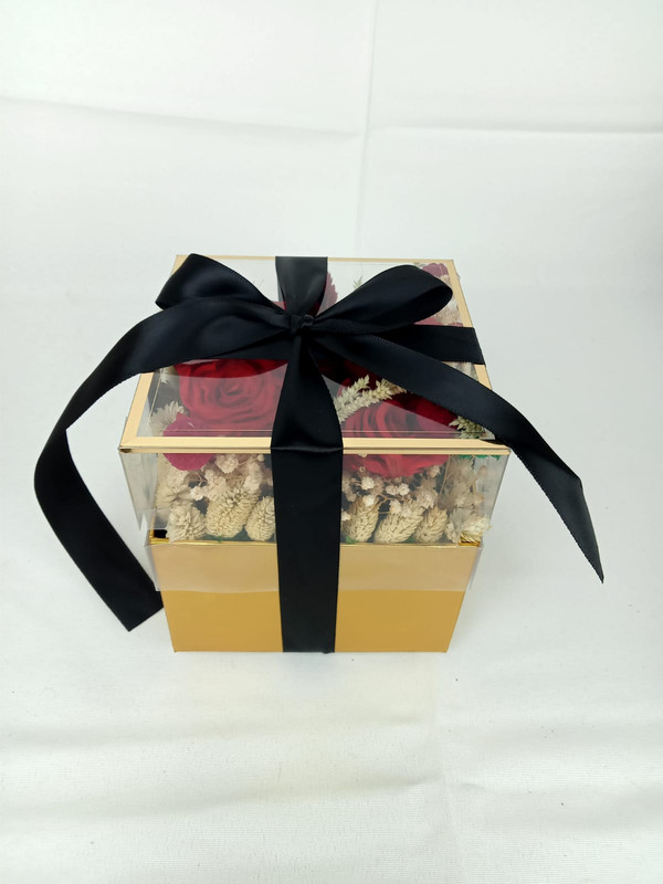 BOX PLEXI 4 ROSES ETERNEL