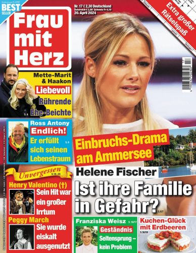 Cover: Frau mit Herz Magazin No 17 vom 20  April 2024