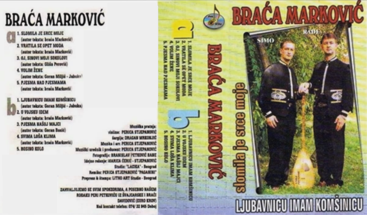 BRACA MARKOVIC-p - Ljubavnicu imam komsinicu