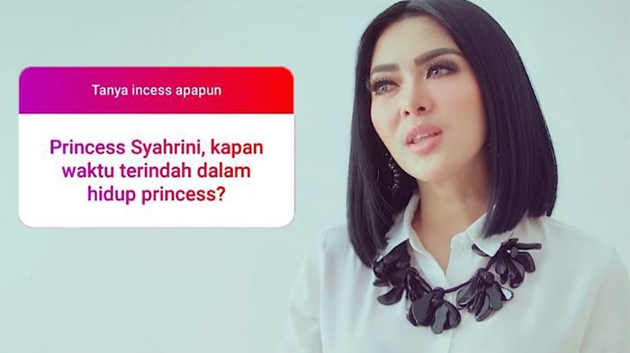 Syahrini menjawab pertanyaan soal kehidupan cintanya
