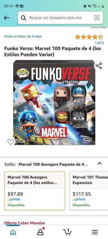 Amazon: Error de Precio 4 Funkos Marvel 
