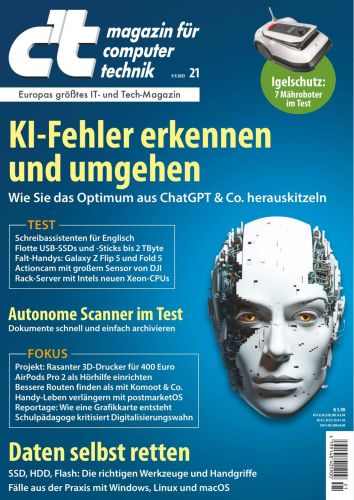 ct Magazin für Computertechnik No 21 vom 08  September 2023