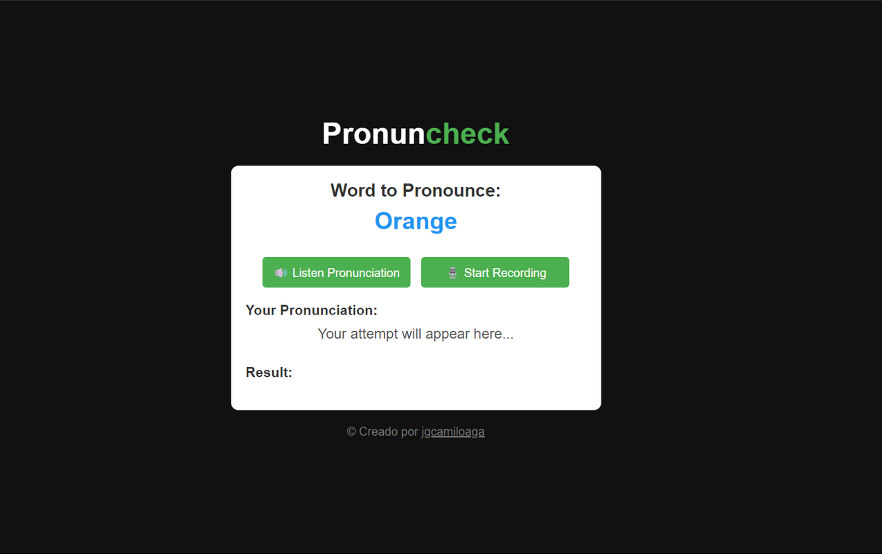 PronunCheck Screenshot