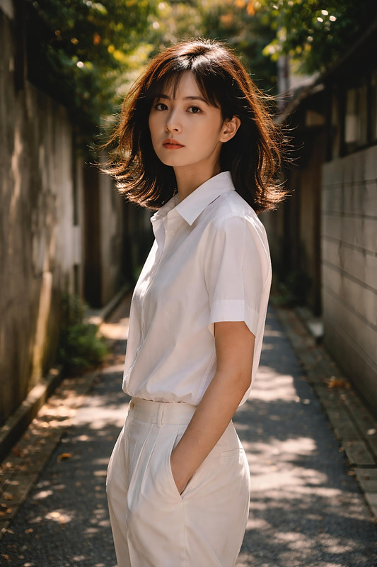 Windlit Alley Portrait