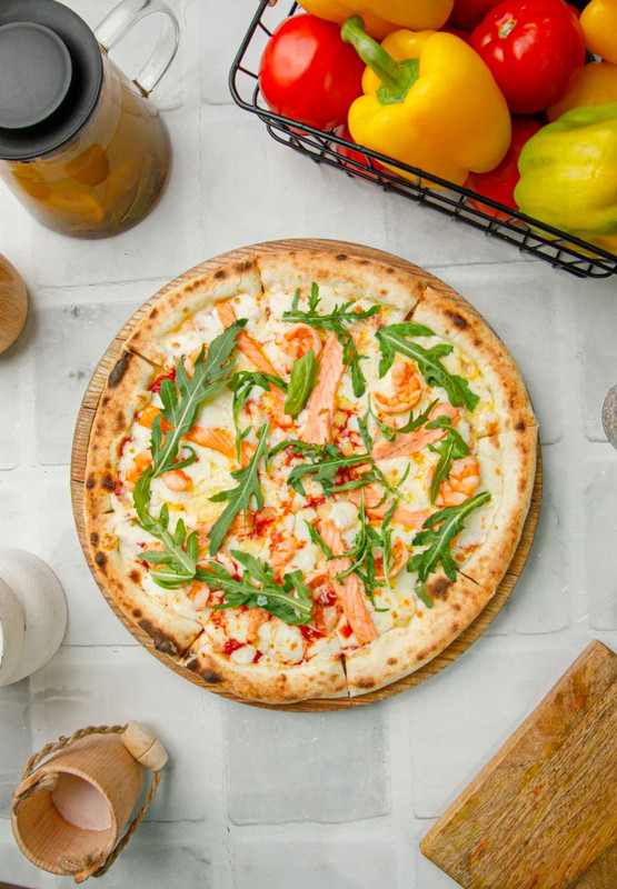 Пицца "Салмоне"  (610г)