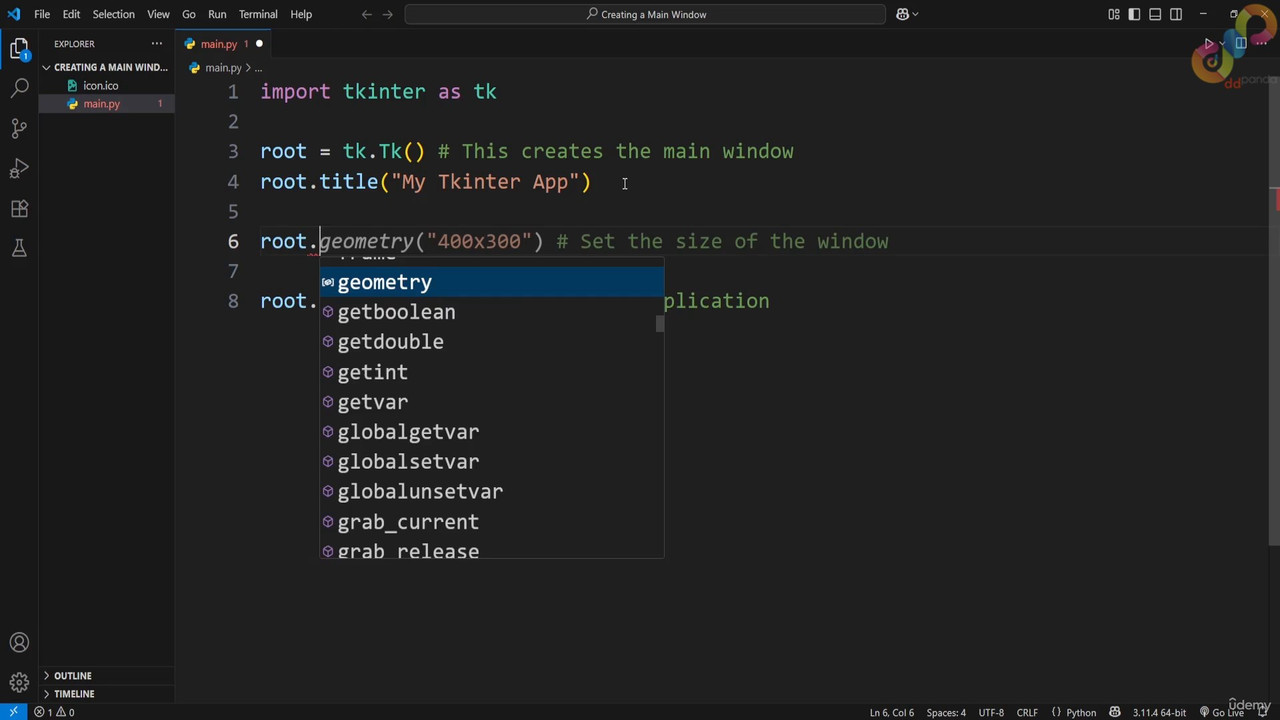 5 Tkinter Window Management 0001 screenshot
