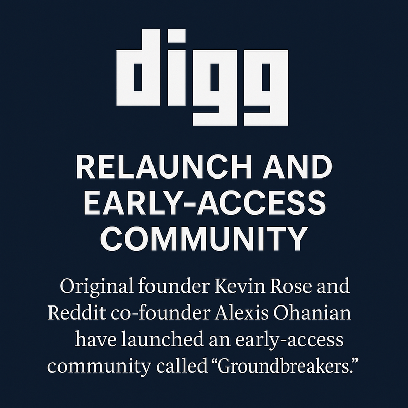 Inside Digg’s Digital Rebirth: What Entrepreneurs and Marketers Can Learn from the Groundbreakers Launch