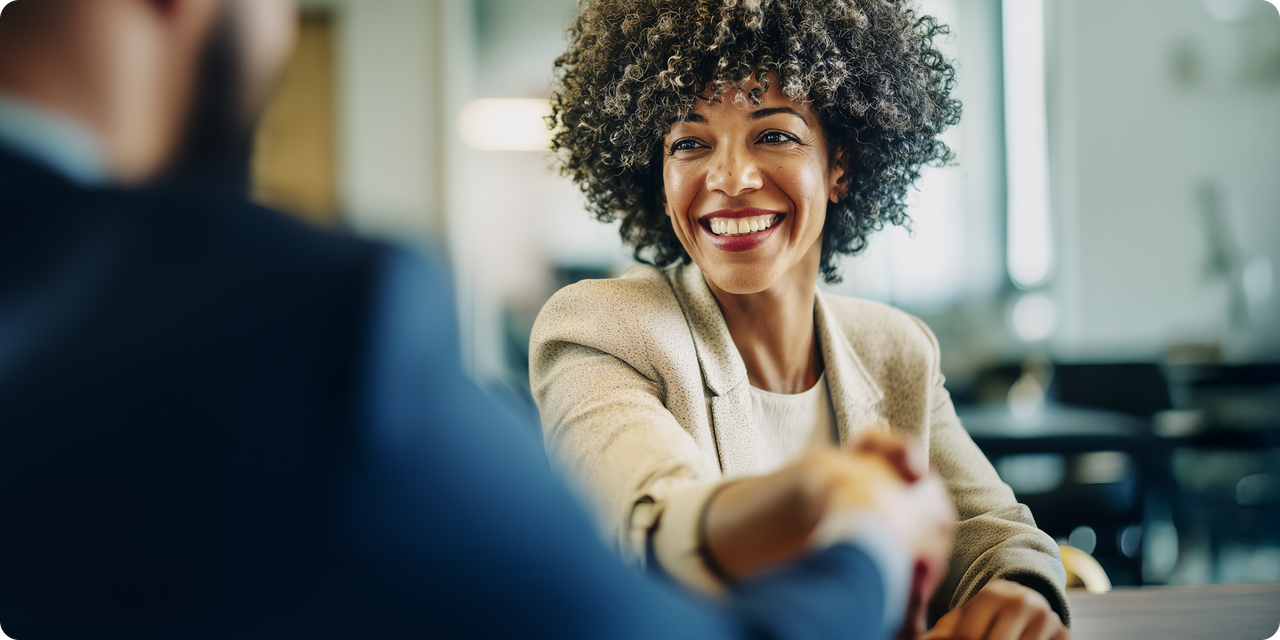 Woman listening with headphones