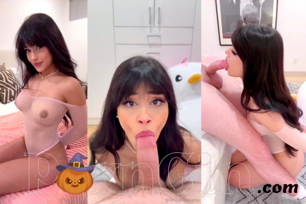 WhoAHannahJo Valentine Blowjob POV Video Leaked