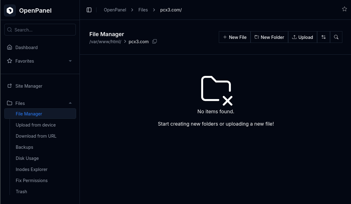 upload files