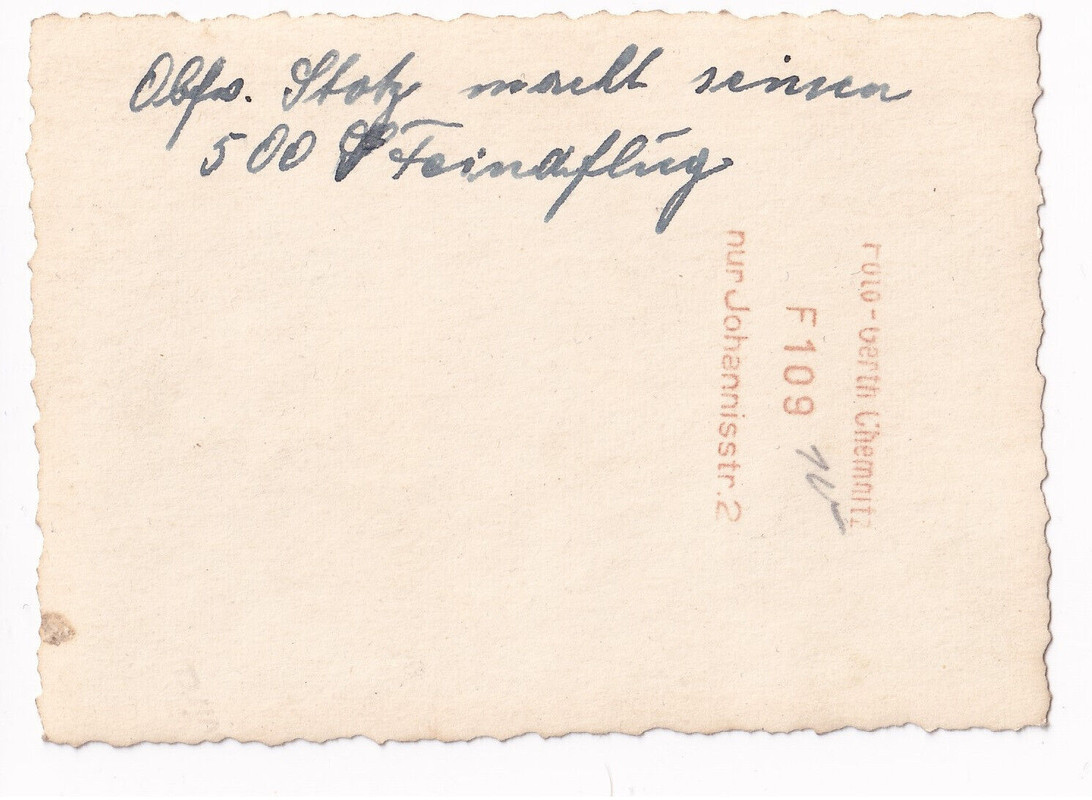 Foto,ME 109,Jagdgeschwader 54,Staffelabzeichen,Mailing,Kennung,Tarn,JG 76,Jäger__Rk Träger Max Stotz