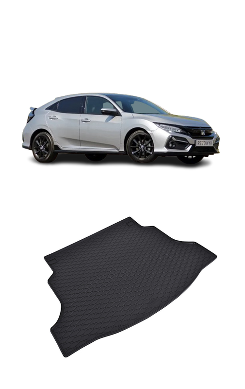 Tavita auto HONDA Civic Hatchback 2017-2022, protectie portbagaj, Cri-Flo, din cauciuc 100%, compatibil cu autoturismul HONDA Civic Hatchback