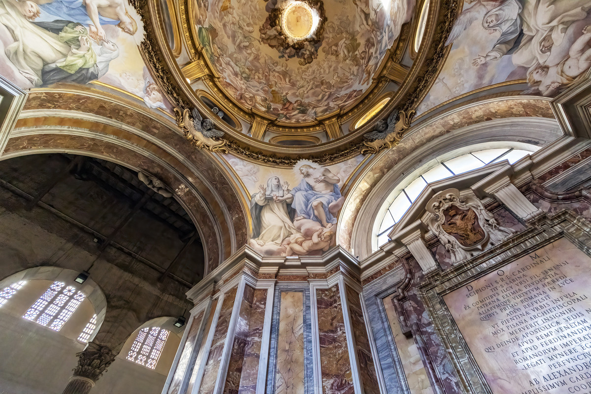 _27A3119-SANTA SABINA-CAPPELLA SX-SANTA CATERINA-CUPOLA