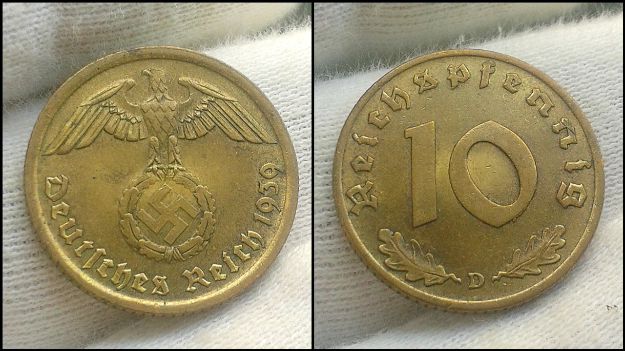 Alemania - Tercer Reich 2 reichspfennig 1938 dedicada a @10 pfennig Polish-20220306-152127952
