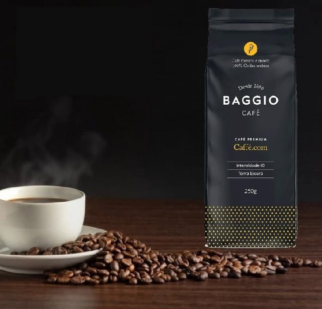 Café Torrado e Moído Premium Caffè.com Baggio Café 250g