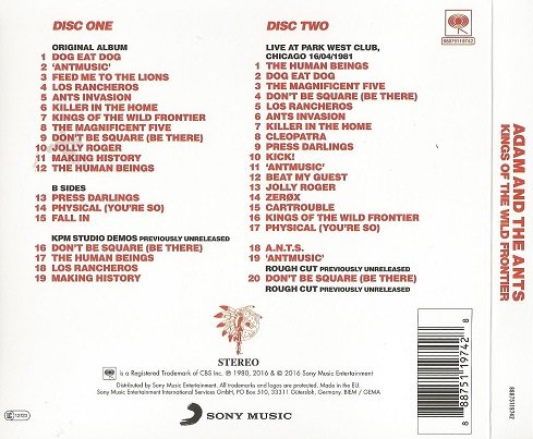 Adam And The Ants - Kings Of The Wild Frontier (1980) [2CD Deluxe Edition 2016] Lossless+MP3