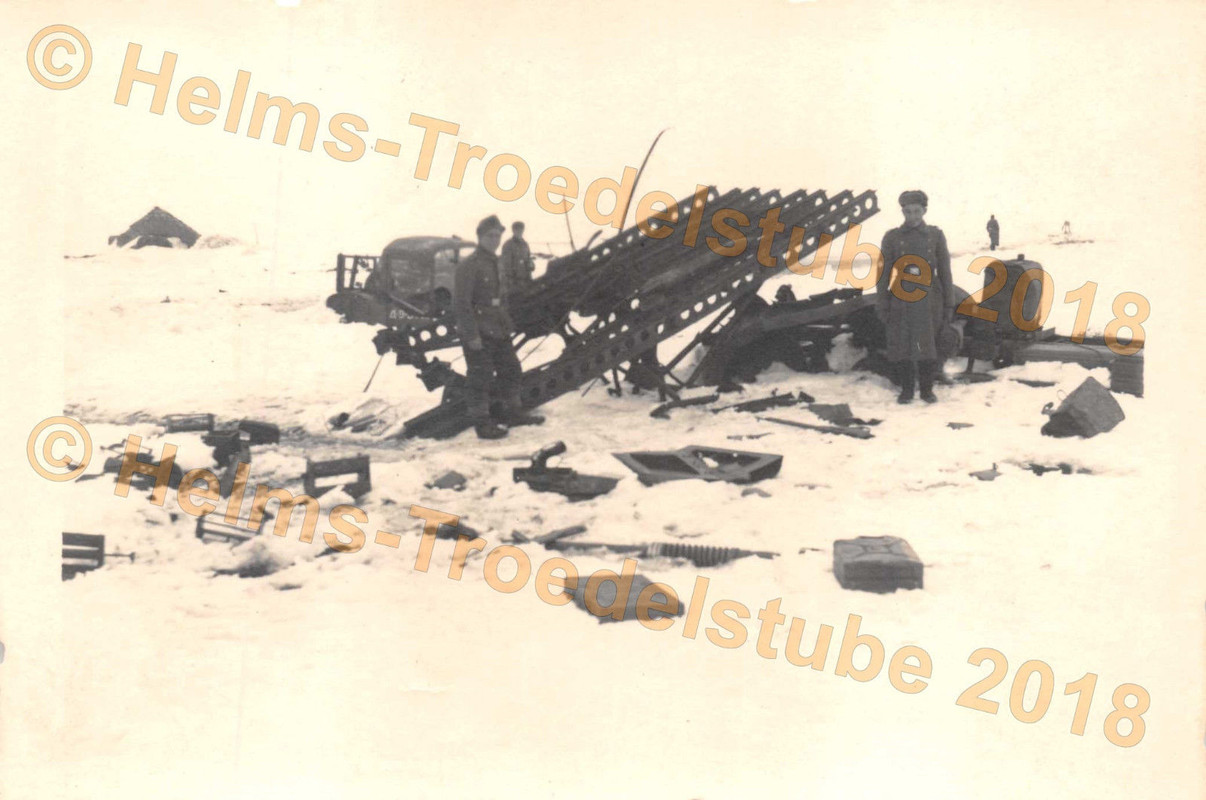 Original Foto,Geschützstellung,Beute StalinOrgel,