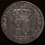 1 escudo Francia. Luis XV 1718. PAS7454