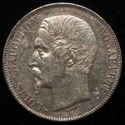 5 francos Francia. II República Luis Napoleón. París 1852. PAS7628