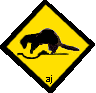 Ferret digging gif