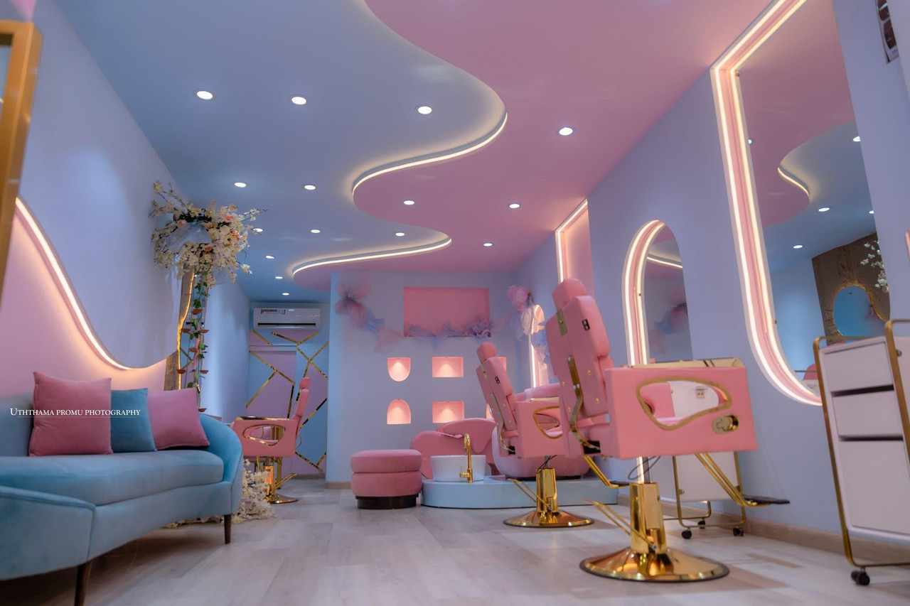 Rosy Salon Interior