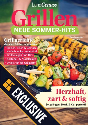 Cover: LandGenuss Magazin Grillen Neue Sommer-Hits 2023