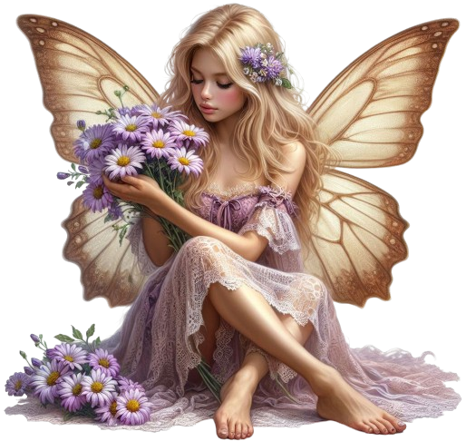 Fairy&PurpleDaisies5AImadeByLoriM2-24