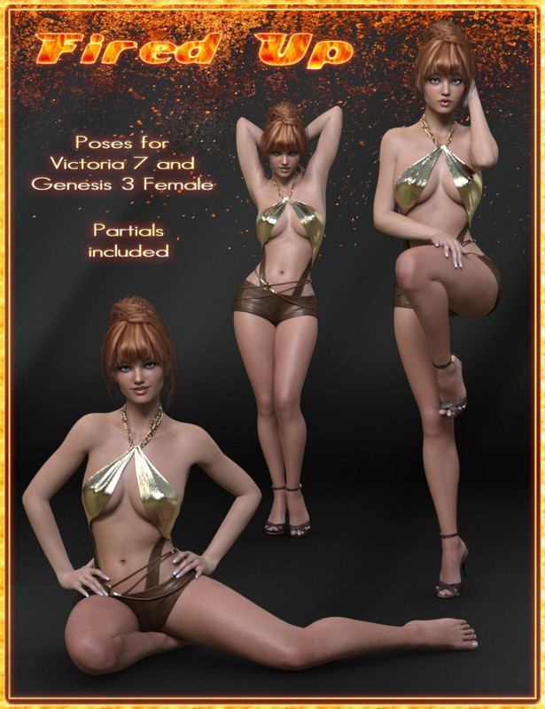 00 main fired up poses daz3d