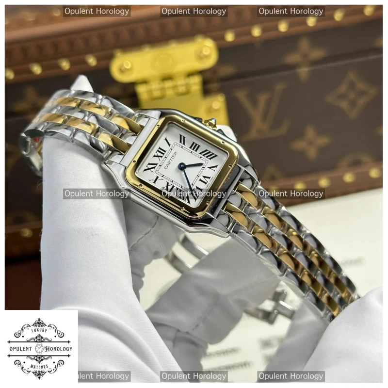 Luxury Cartier Panthere 1:1 Replica | White Dial, Metal Bracelet