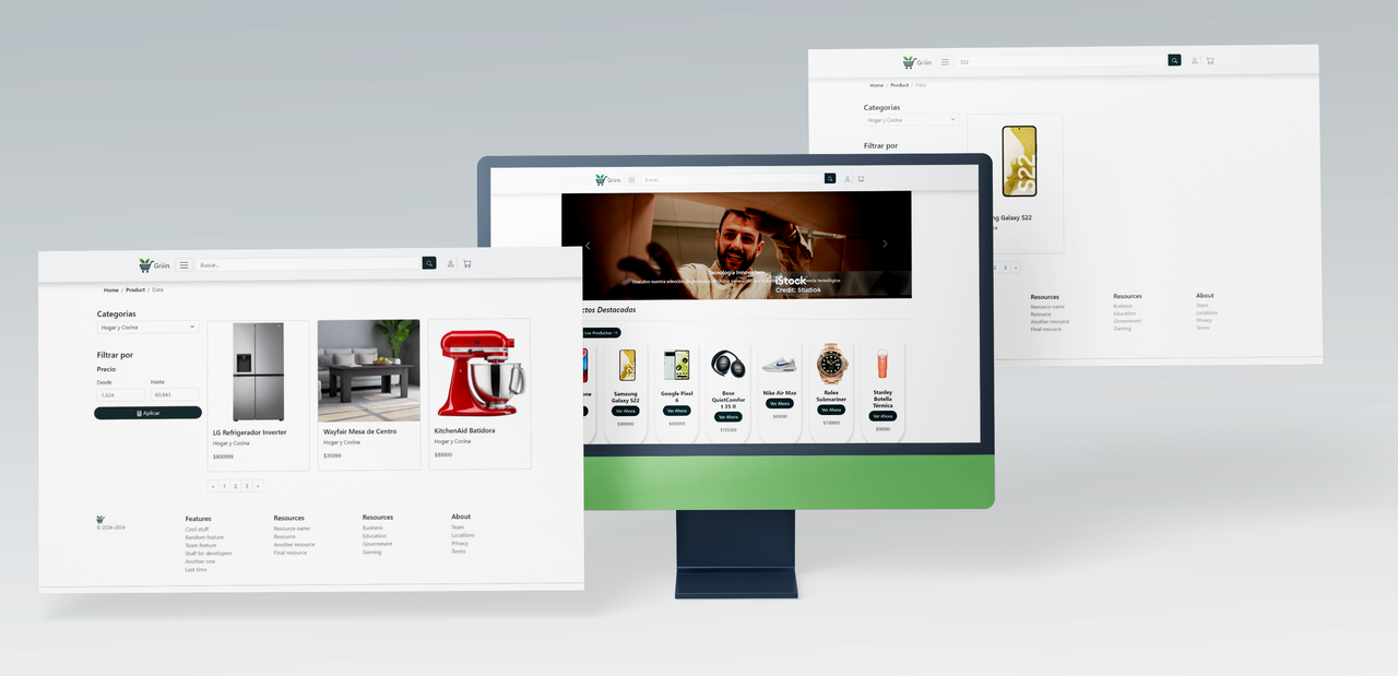 Vista previa de la aplicación