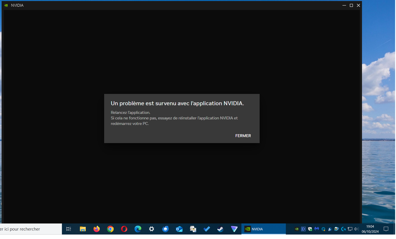NVIDIA APPLICATION NE FONCTIONNE PAS (2)