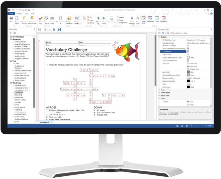Vocabulary Worksheet Factory Professional / Enterprise 6.1.123.0