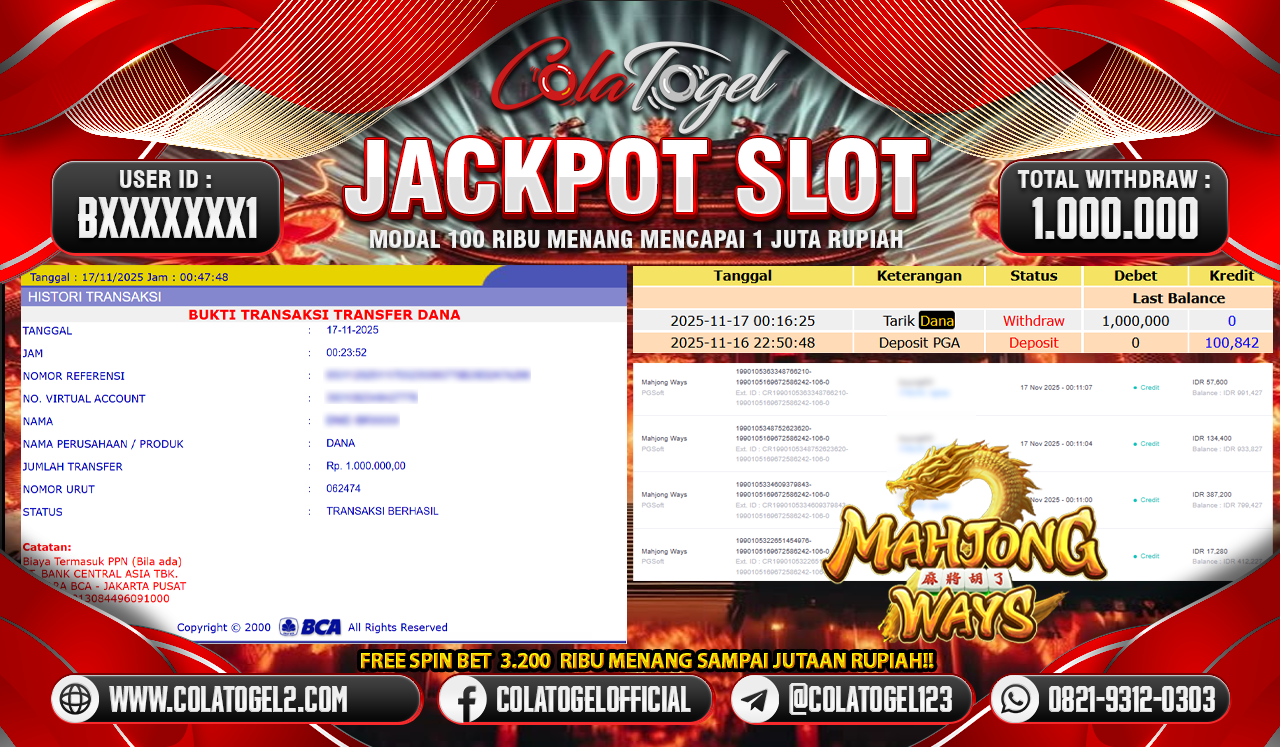 JACKPOT SLOT GACOR!!