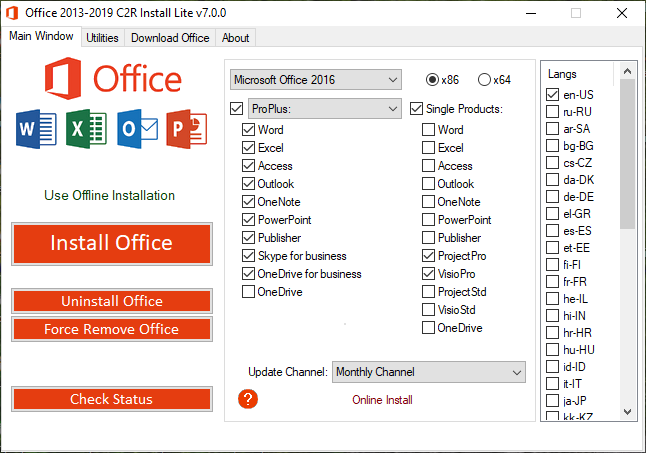 Office 2013-2019 C2R Install + Lite v7.0 Office2013-2019-C2-R-7-0
